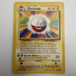 Pokemon: Electrode #21/102 Rare Base Set WOTC 1999 Non-holo Vintage - LP - Image 1