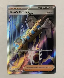 2023 Pokemon Paldea Evolved Boss’s Orders Full Art Trainer 248/193 - Image 1