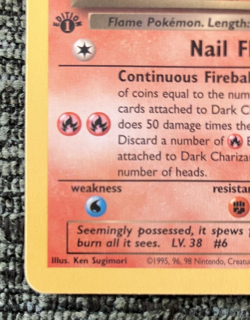 [MP] Pokemon Team Rocket 1st Edition DARK CHARIZARD #21 Non-Holo - Image 5