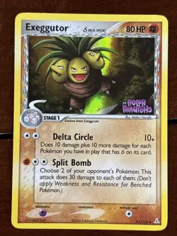 Pokemon Holon Phantoms Exeggutor Stamped 41/110 Holo LP - Image 1