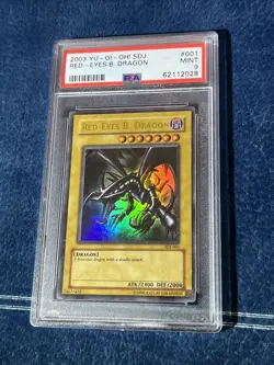 PSA 9 Red-Eyes B. Black Dragon SDJ Ultra Rare Starter Deck Joey Yugioh 2003 - Image 1