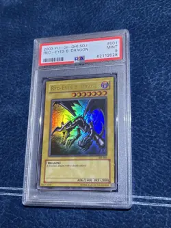 PSA 9 Red-Eyes B. Black Dragon SDJ Ultra Rare Starter Deck Joey Yugioh 2003 - Image 2