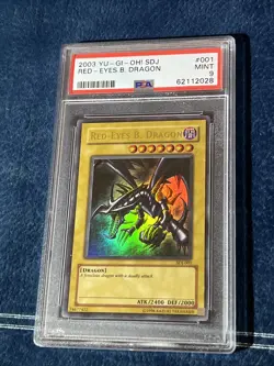 PSA 9 Red-Eyes B. Black Dragon SDJ Ultra Rare Starter Deck Joey Yugioh 2003 - Image 3