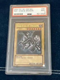 PSA 9 Red-Eyes B. Black Dragon SDJ Ultra Rare Starter Deck Joey Yugioh 2003 - Image 5