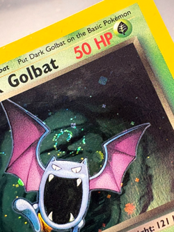 Dark Golbat - 7/82 - Pokemon Team Rocket Unlimited Holo Rare Card SWIRL LP Card - Image 3