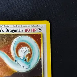 Pokemon TCG Erika's Dragonair 004/132 Gym Heroes Unlimited Holo Rare NM Swirl - Image 3