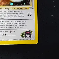 Pokemon TCG Erika's Dragonair 004/132 Gym Heroes Unlimited Holo Rare NM Swirl - Image 4