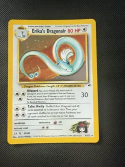 Pokemon TCG Erika's Dragonair Gym Heroes 4/132 Holo Unlimited Rare - Image 1