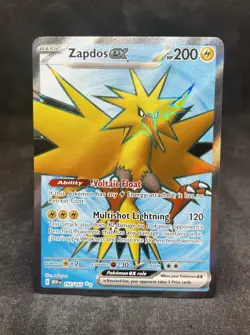 Pokemon TCG Zapdos EX 192/165 Scarlet & Violet 151 Card English, NM Condition - Image 1