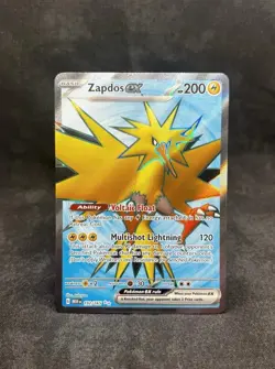 Pokemon TCG Zapdos EX 192/165 Scarlet & Violet 151 Card English, NM Condition - Image 2