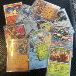 100+ Pokemon Card LOT including reverse rares, holos, full arts, EX, GX, V, etc. - Image 1