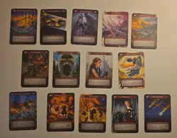 Sorcery Contested Realm Alpha Kickstarter 14x ELITE Fire cards LOT Pack Fresh M - Image 1
