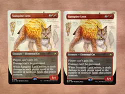 2x Sunspine Lynx (Borderless) **NEAR MINT** **UNPLAYED** MTG - Image 1