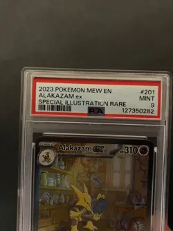 Pokemon TCG Alakazam EX Holo Ultra Rare Scarlet and Violet 151 #201 PSA 9 - Image 3
