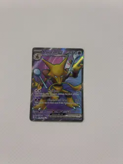 Pokemon Alakazam EX Holo Ultra Rare TCG Scarlet and Violet 151 Card 188/165 - Image 1