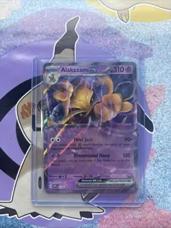 Pokemon TCG Alakazam EX Holo Ultra Rare Scarlet and Violet 151 English - Image 1