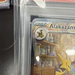 Pokemon TCG Alakazam EX Holo Ultra Rare Scarlet and Violet 151 #201 PSA 9 - Image 2