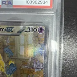 Pokemon TCG Alakazam EX Holo Ultra Rare Scarlet and Violet 151 #201 PSA 9 - Image 3