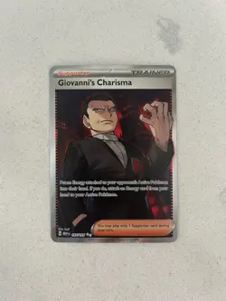 Giovanni's Charisma SR 197/165 Secret Rare Pokemon Scarlet Violet 151 Near Mint - Image 1