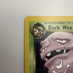 Pokemon Vintage Non Holo Rare Dark Weezing Team Rocket 31/82 WotC LP - Image 4
