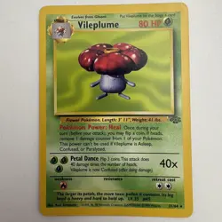 Vileplume - 31/64 Jungle - Pokemon TCG - 1999 vintage non-holo rare LP - Image 1