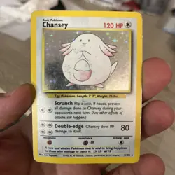 Chansey 3/102 Pokemon TCG Base Set Holo HP - Image 1
