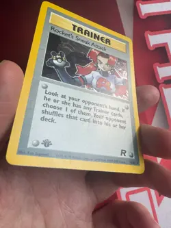 ROCKET'S SNEAK ATTACK 16/82 Team Rocket 1st Edition HOLO rare Pokemon TCG card - Image 4