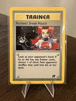 Pokemon TCG Rockets Sneak Attack Holo Trainer Card 16/82 Unlimited - Image 1
