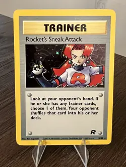 Pokemon TCG Rockets Sneak Attack Holo Trainer Card 16/82 Unlimited - Image 4