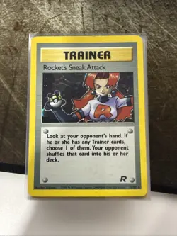 🚀 Pokemon TCG Rocket’s Sneak Attack - Team Rocket (16/82) - VintageHolo Trainer - Image 1