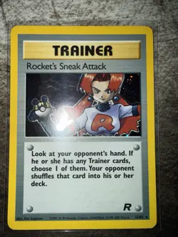 🚀 Pokemon TCG Rocket’s Sneak Attack - Team Rocket (16/82) - VintageHolo Trainer - Image 2