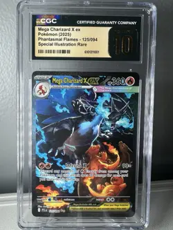 Pokemon Mega Charizard X ex ME02 Phantasmal Flames 125/094 SIR CGC 10 Pristine - Image 1