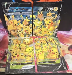 Pokemon Sword & Shield Pikachu V-Union Set of 4 #SWSH139-142 NM or Better - Image 1