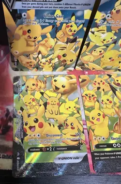 Pokemon Sword & Shield Pikachu V-Union Set of 4 #SWSH139-142 NM or Better - Image 2