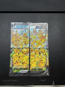 Pokemon Sword & Shield Pikachu V-Union Set of 4 #SWSH139-142 NM or Better - Image 1