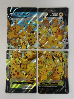 Pokemon Sword & Shield Pikachu V-Union Set of 4 #SWSH139-142 NM or Better - Image 1