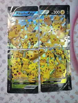 Pokemon Sword & Shield Pikachu V-Union Set of 4 #SWSH139-142 NM or Better - Image 1