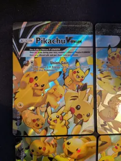 Pikachu V-Union Celebrations Full Set of 4 SWSH Promo Pokemon TCG Card NM - Image 2