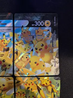 Pikachu V-Union Celebrations Full Set of 4 SWSH Promo Pokemon TCG Card NM - Image 3