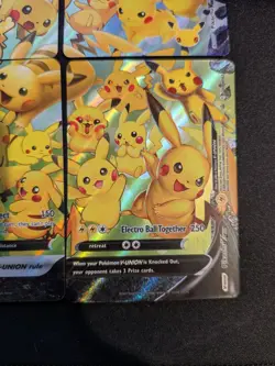 Pikachu V-Union Celebrations Full Set of 4 SWSH Promo Pokemon TCG Card NM - Image 5