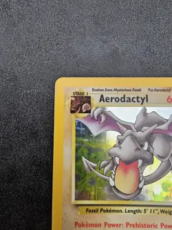 🦖 Pokemon TCG Aerodactyl 1/62 - Fossil Card - Holo Vintage - Near Mint (NM) 🦖 - Image 4