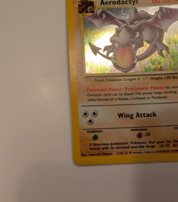 Aerodactyl 1/62 Rare Holo Pokemon Card Fossil Set 1999 - Image 4