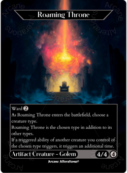 Roaming Throne - Full Art Altered Art Custom Proxy Cards - Image 1