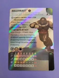 Marvel Heroclix JUGGERNAUT Uncanny X-Men 97 #L030 Legacy Card Set Foil New - Image 1