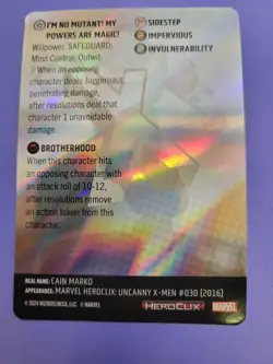 Marvel Heroclix JUGGERNAUT Uncanny X-Men 97 #L030 Legacy Card Set Foil New - Image 2