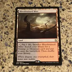 Bloodstained Mire 230 Khans of Tarkir Regular MTG TCG CARD NM - Image 1