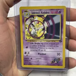Pokemon Card - Sabrina's Kadabra Gym Challenge 58/132 Uncommon Non Holo LP WOTC - Image 1