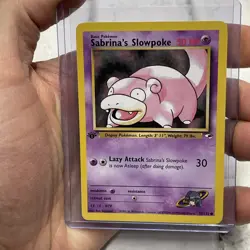 2000 Pokemon Gym Heroes 1st Edition 95/132 Sabrina's Slowpoke NM/MT Vintage Card - Image 1