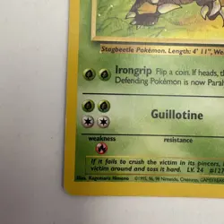 Pokemon TCG Pinsir Card 25/64 Jungle Unlimited Non-Holo Rare LP/MP - Image 3