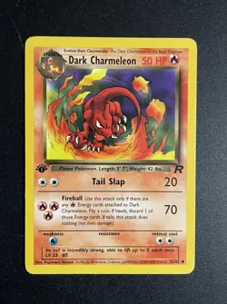 Dark Charmeleon | 32/82 | Team Rocket | 1st Edition | Pokemon Card | NM - Image 1